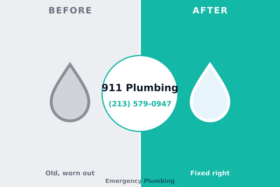 Before and after: plumbing repair Marion Oaks, FL